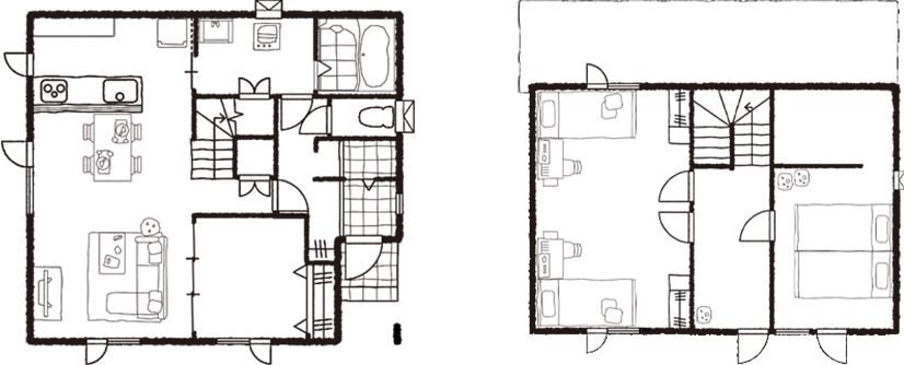 シンプルモダンテイストのお家