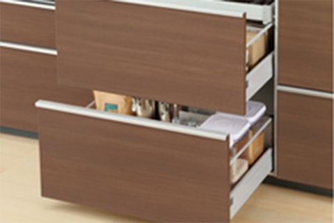 2段引き出しキャビネット