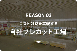 REASON02 自社保有するプレカット工場でコスト削減
