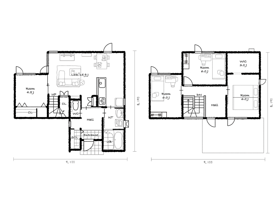 回遊式で家中をぐるりとまわれる便利な間取り。大人気のシューズクロークやWICも標準装備！